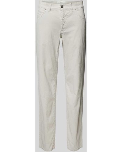 Brax Regular Fit Hose im 5-Pocket-Design Modell 'CADIZ' - Weiß