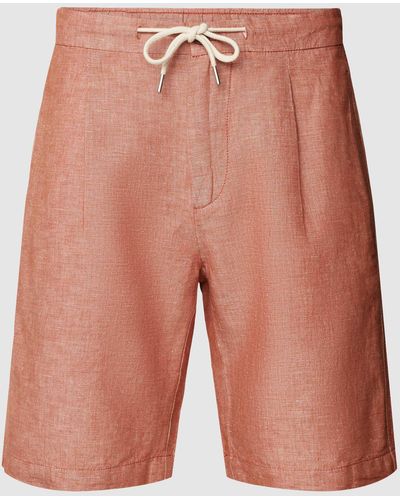 Mango Shorts mit Bundfalten Modell 'alfonso' - Orange