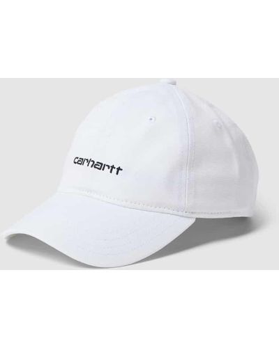 Carhartt Cap mit Label-Stitching Modell 'CANVAS' - Weiß