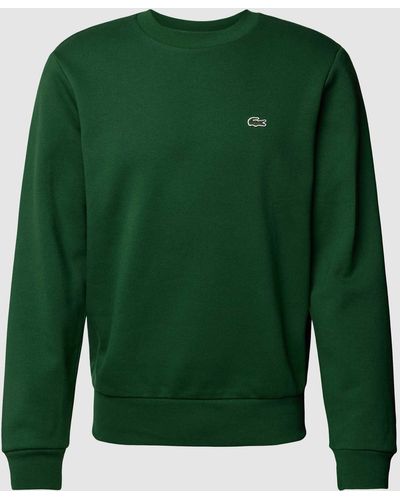 Lacoste Sweatshirt Met Logodetail - Groen