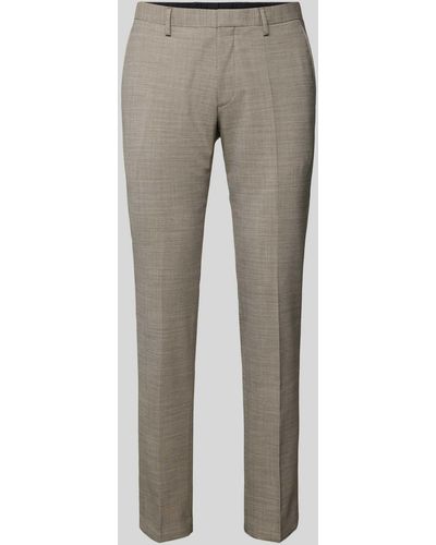 Roy Robson Modern Fit Anzughose mit Bügelfalten - Grau