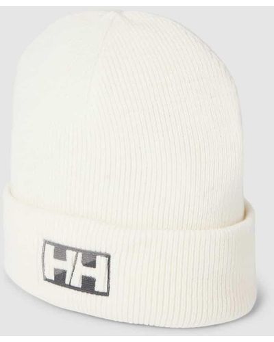 Helly Hansen Beanie mit Logo-Stitching - Weiß