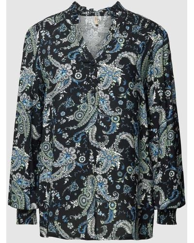 Soya Concept Bluse mit Paisley-Muster Modell 'Alma' - Grau