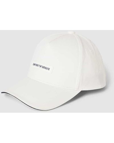 Emporio Armani Basecap mit Label-Detail - Weiß