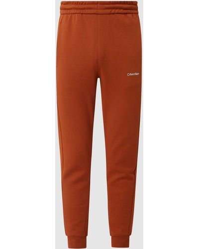 Calvin Klein Trainingsbroek Met Steekzakken - Oranje