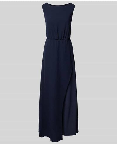 Vera Mont Abendkleid mit U-Boot-Ausschnitt - Blau