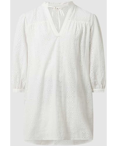 Object Blusenshirt aus Baumwolle Modell 'Inja' - Weiß