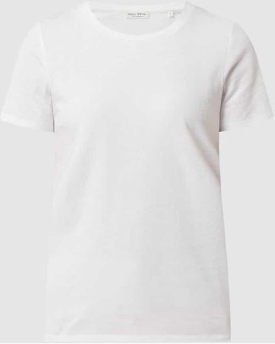 Marc O' Polo T-Shirt mit Rundhalsausschnitt - Weiß