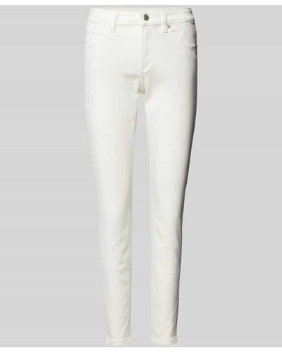 QS Slim Fit Jeans im 5-Pocket-Design - Weiß