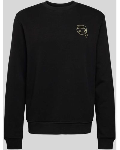 Karl Lagerfeld Sweatshirt mit Motiv-Print - Schwarz