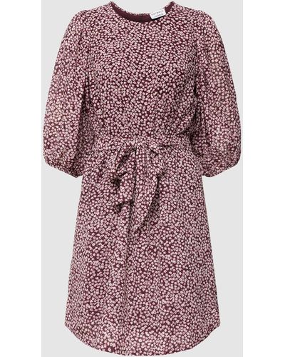 Catwalk Junkie Knielanges Kleid mit floralem Allover-Muster Modell 'Dawn' - Mehrfarbig