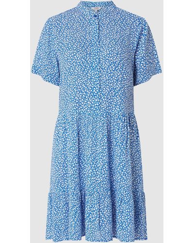 Mbym Kleid mit floralem Muster Modell 'Lecia' - Blau