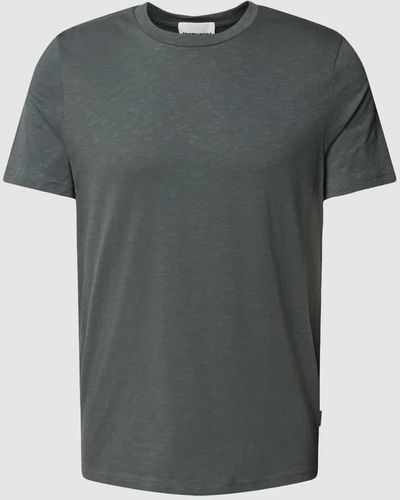 ARMEDANGELS T-Shirt in unifarbenem Design Modell 'JAAMEL STRUCTURE' - Grau