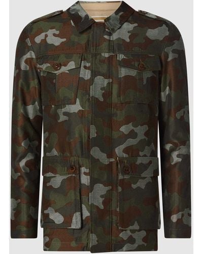 Mos Mosh Hemdjacke mit Camouflage-Muster Modell 'Christian' - Grün