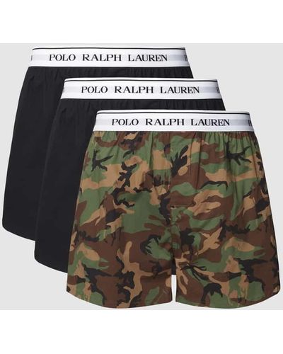 Polo Ralph Lauren Boxershorts mit elastischem Logo-Bund im 3er-Pack - Mehrfarbig