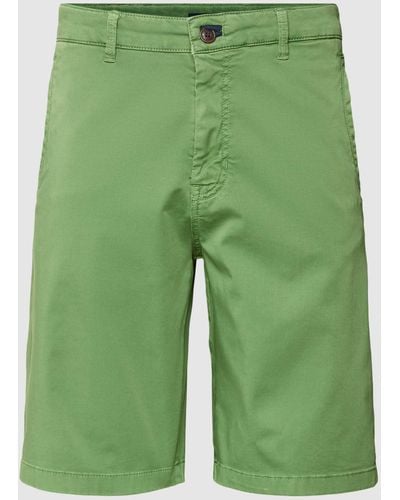 JOOP! Jeans Bermudas mit Eingrifftaschen - Grün