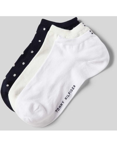 Tommy Hilfiger Socken mit Label-Stitching im 3er-Pack - Weiß