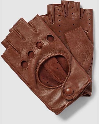 Roeckl Sports Handschuhe aus Leder im fingerlosen Design Modell 'Florenz' - Braun