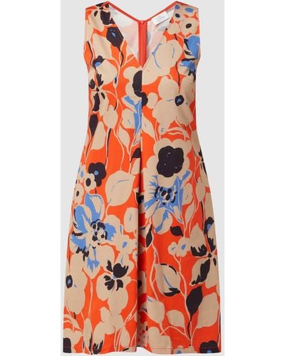 ROBE LÉGÈRE Kleid mit floralem Muster - Orange