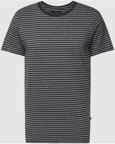 Matíníque T-Shirt mit Streifenmuster Modell 'Jermane Spring Stripe' - Schwarz