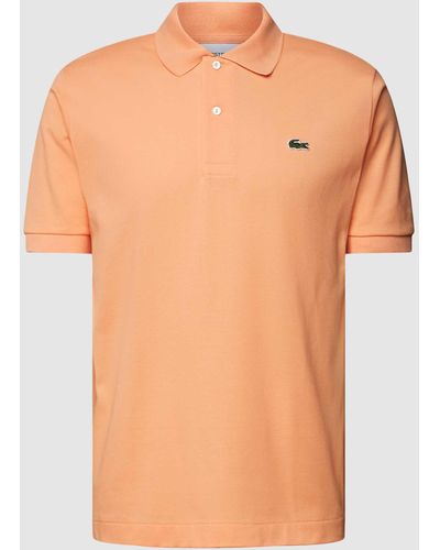 Lacoste Classic Fit Poloshirt mit Label-Applikation - Orange