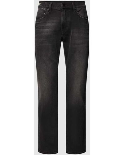 G-Star RAW Straight Fit Jeans im 5-Pocket-Design Modell 'Mosa' - Schwarz