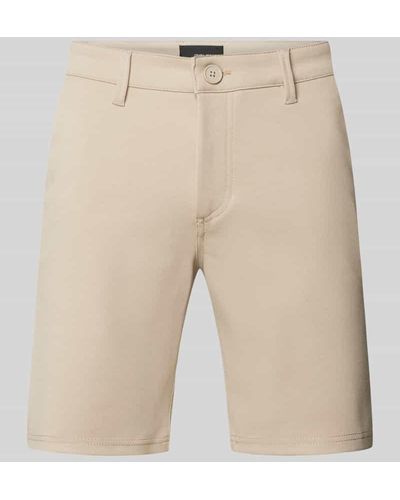 Blend Regular Fit Shorts mit Eingrifftaschen - Natur