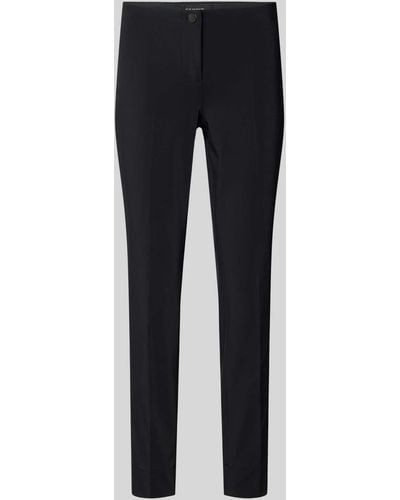 Cambio Slim Fit Broek Met Knoopsluiting - Blauw