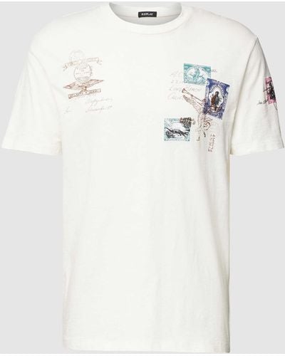 Replay T-Shirt mit Motiv-Print - Weiß