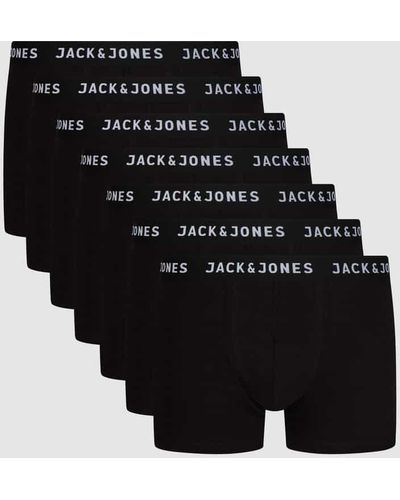 Jack & Jones Trunks mit Stretch-Anteil im 7er-Pack - Schwarz