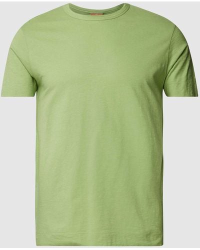 Mos Mosh T-shirt Van Katoen Met Ronde Hals - Groen