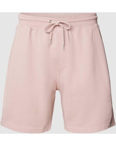 COLORFUL STANDARD Herren Sweatshorts mit elastischem Bund - Pink