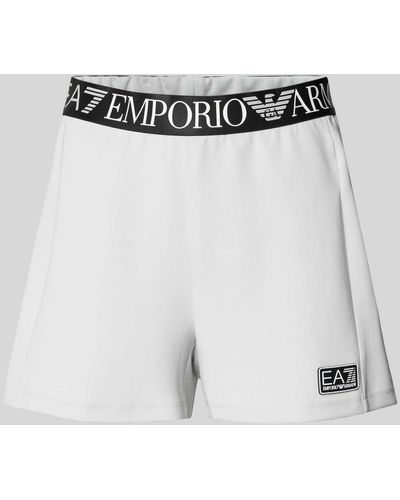 EA7 Shorts mit Label-Bund Modell 'NATURAL VENTUS7' - Mehrfarbig