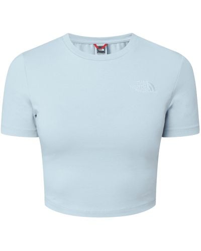 The North Face Kort T-shirt Met Stretch - Blauw