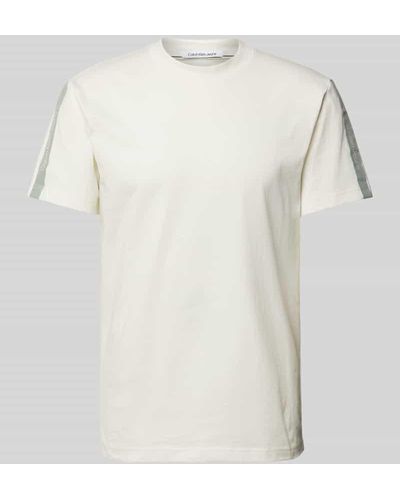 Calvin Klein T-Shirt mit Rundhalsausschnitt - Weiß
