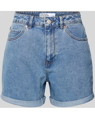 Vero Moda Loose Fit Korte Jeans - Blauw