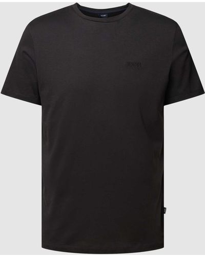 Joop! T-shirt Met Labelstitching - Zwart