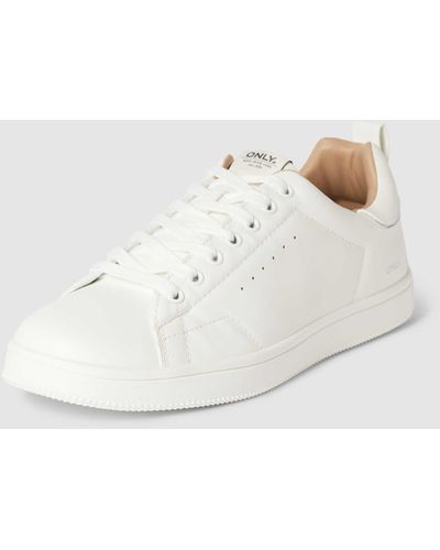 ONLY Sneaker mit Label-Schriftzug Modell 'SHILOPU' - Weiß