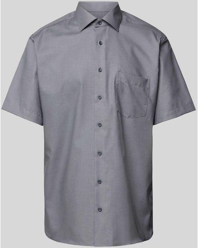 Eterna Modern Fit Zakelijk Overhemd - Grijs