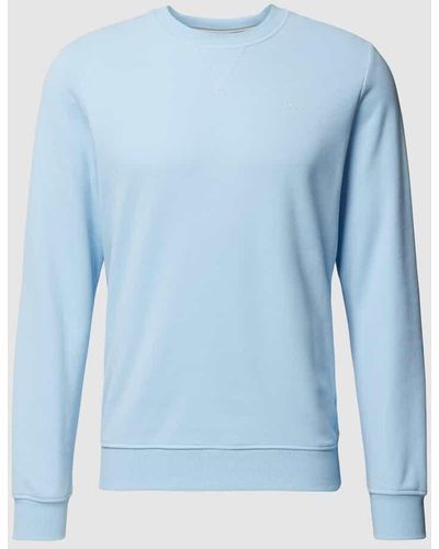 S.oliver Sweatshirt mit Label-Schriftzug - Blau