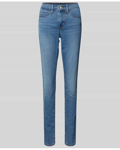 Levi's® 300 Skinny Fit Jeans im 5-Pocket-Design - Blau