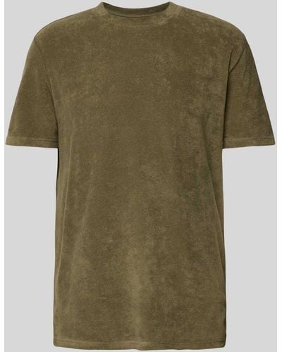Christian Berg Men T-Shirt aus Frottee - Grün