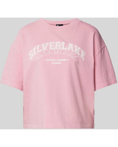 The Kooples T-Shirt mit Motiv-Print - Pink