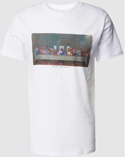 Mister Tee T-Shirt mit Rundhalsausschnitt Modell 'Can ́t Hang With Us - Weiß