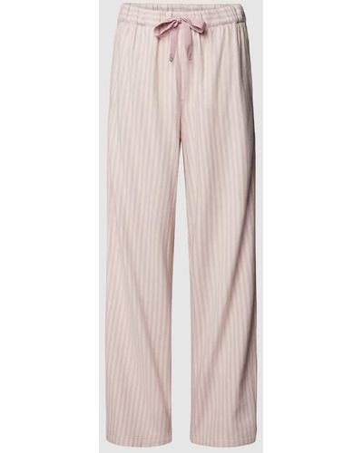 Esprit Pyjama-Hose mit Streifenmuster - Pink