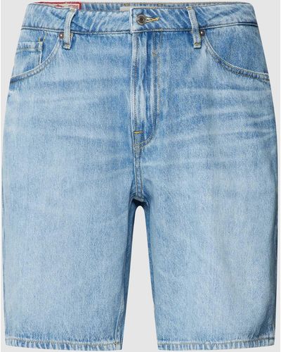 Guess Korte Jeans Van Katoen - Blauw