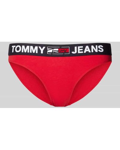 Tommy Hilfiger Slip mit elastischem Label-Bund - Rot
