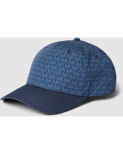 Michael Kors Cap mit Allover-Logo-Muster - Blau
