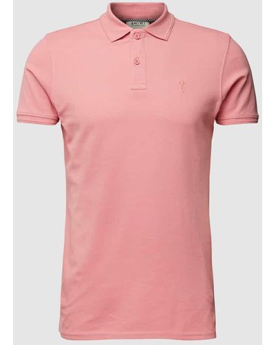 Shiwi Poloshirt mit kurzer Knopfleiste Modell 'justin' - Pink