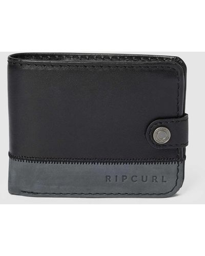 Rip Curl Portemonnaie mit Druckknopfverschluss Modell 'VALLEY' - Schwarz